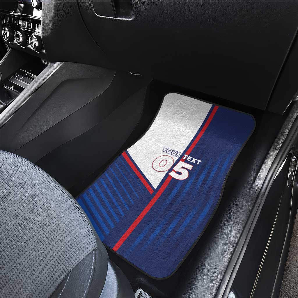 Custom Cape Verde Football Car Mats Unique Style - African Pride