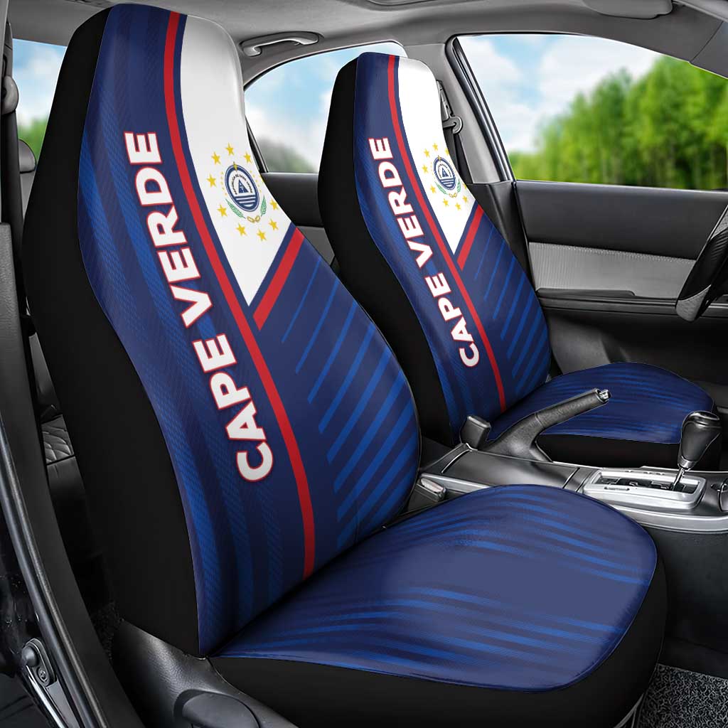 Cape Verde Football Car Seat Cover Unique Style - African Pride