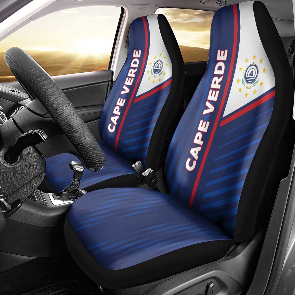 Cape Verde Football Car Seat Cover Unique Style - African Pride