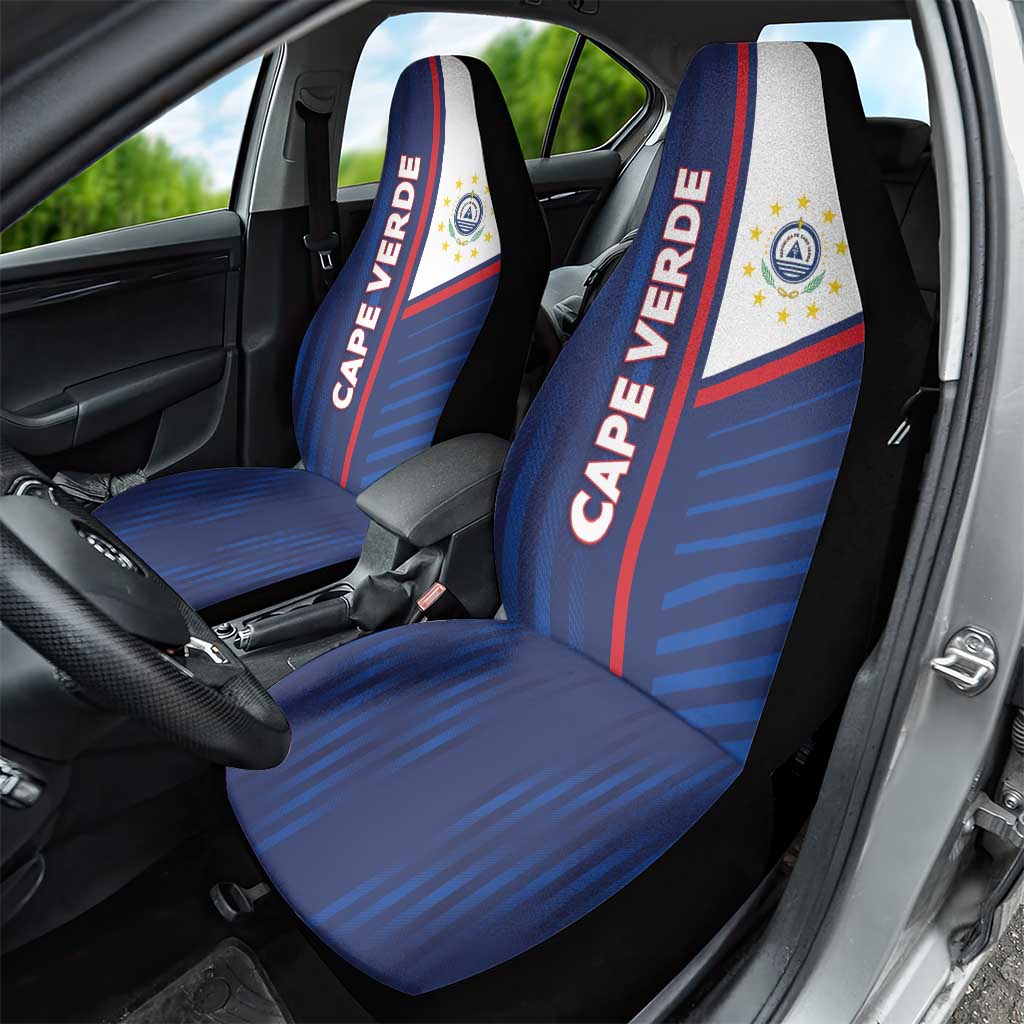 Cape Verde Football Car Seat Cover Unique Style - African Pride