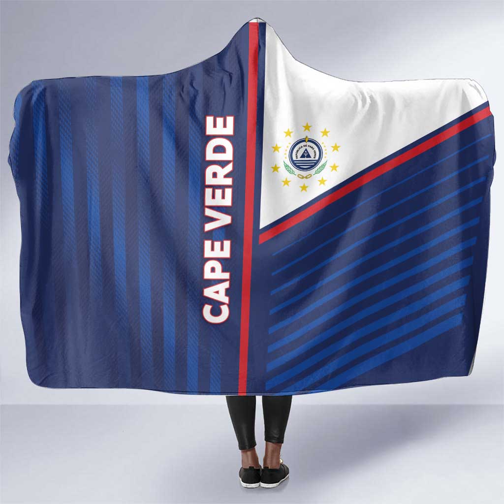 Cape Verde Football Hooded Blanket Unique Style - African Pride