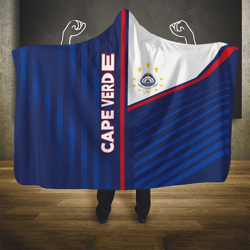 Cape Verde Football Hooded Blanket Unique Style - African Pride