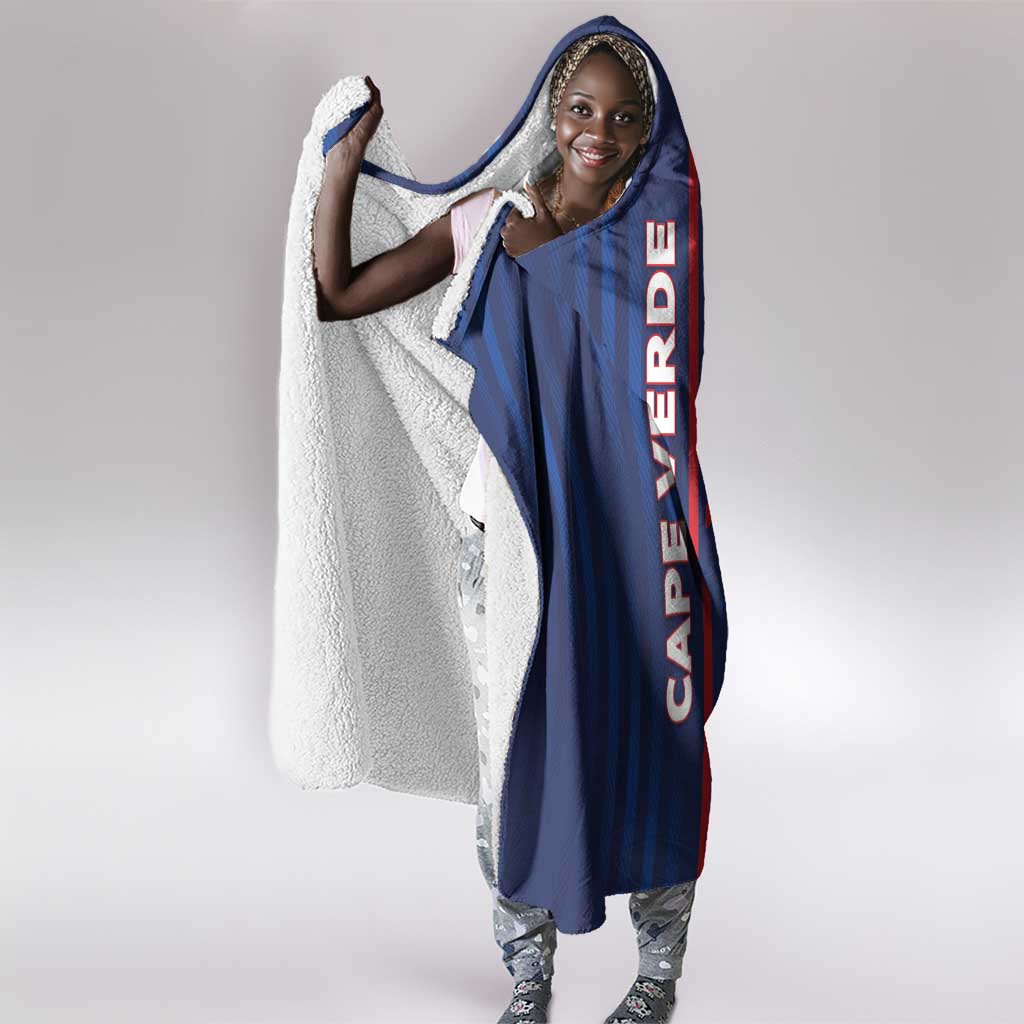 Cape Verde Football Hooded Blanket Unique Style - African Pride