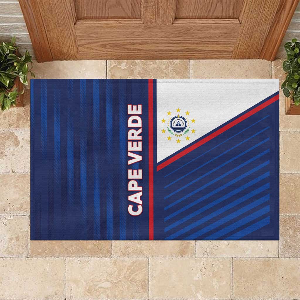 Cape Verde Football Rubber Doormat Unique Style - African Pride