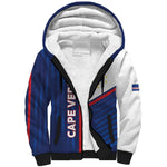 Custom Cape Verde Football Sherpa Hoodie Unique Style - African Pride