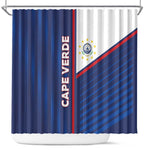 Cape Verde Football Shower Curtain Unique Style - African Pride