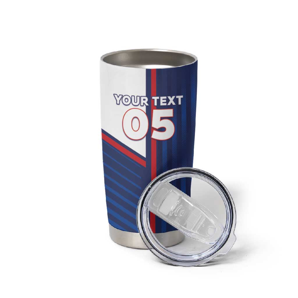 Custom Cape Verde Football Tumbler Cup Unique Style - African Pride