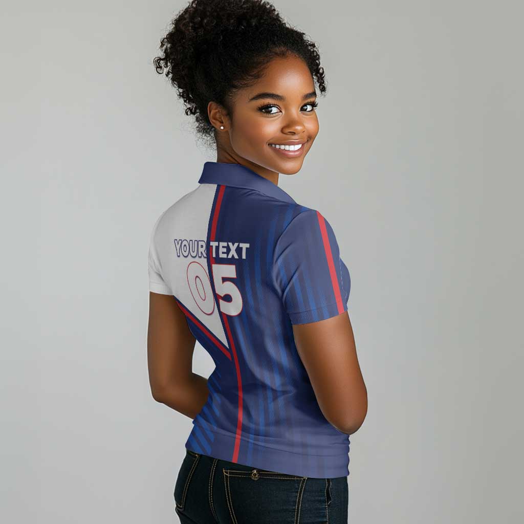 Custom Cape Verde Football Women Polo Shirt Unique Style - African Pride
