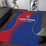 Cape Verde Football Area Rug Blue Sharks Make History - African Pride