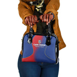 Cape Verde Football Shoulder Handbag Blue Sharks Make History - African Pride