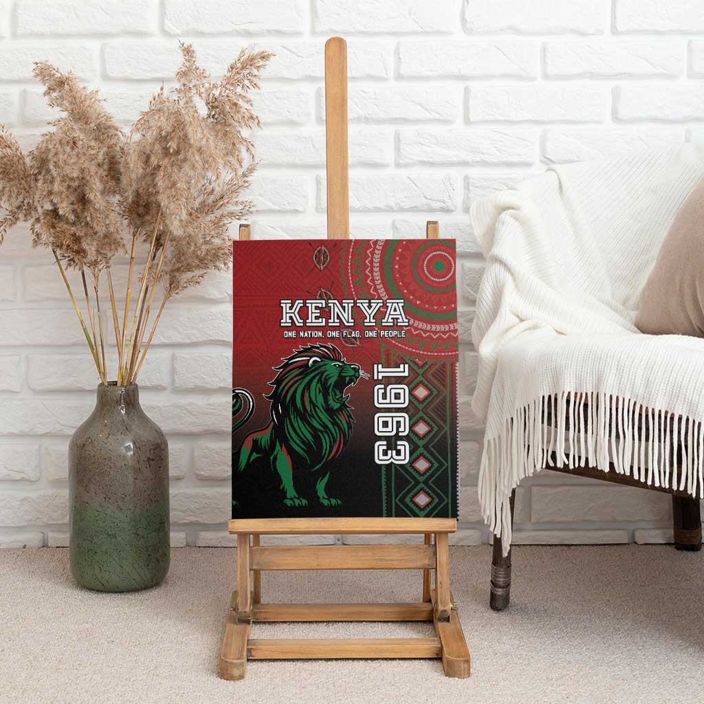 Kenya Jamhuri Day Canvas Wall Art One Nation One Flag One People