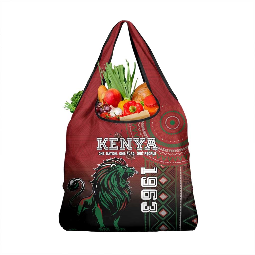 Kenya Jamhuri Day Grocery Bag One Nation One Flag One People