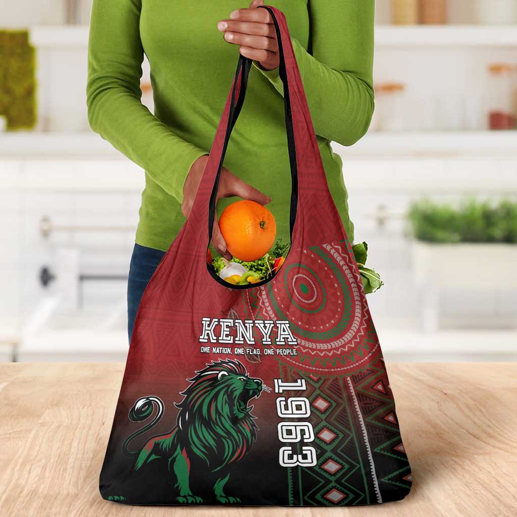 Kenya Jamhuri Day Grocery Bag One Nation One Flag One People
