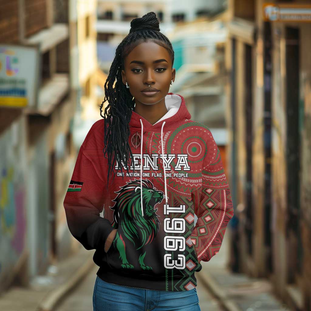 Personalised Kenya Jamhuri Day Hoodie One Nation One Flag One People