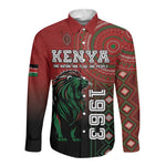 Personalised Kenya Jamhuri Day Long Sleeve Button Shirt One Nation One Flag One People