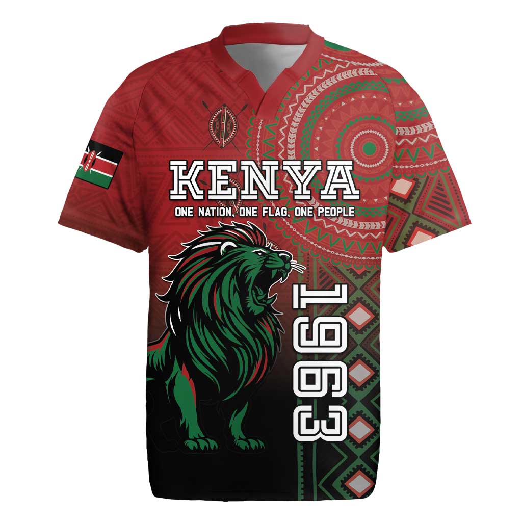Personalized Kenya Rugby Jersey Jamhuri Day, Kenya Shield LT01 main image 1