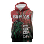 Personalised Kenya Jamhuri Day Sleeveless Hoodie One Nation One Flag One People - African Pride