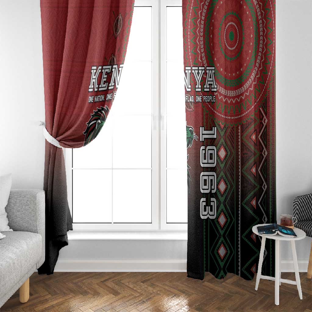Kenya Jamhuri Day Window Curtain One Nation One Flag One People