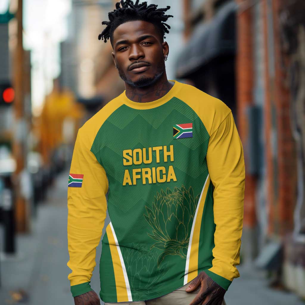 Custom Afro South Africa Cricket T shirt Go Proteas - African Pattern LT15 main image 0