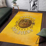 Honor Buffalo Soldiers Area Rug African American Cavalry Yellow Version - African Pride