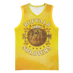 Honor Buffalo Soldiers Basketball Jersey African American Cavalry Yellow Version - African Pride