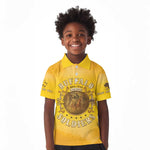 Honor Buffalo Soldiers Kid Polo Shirt African American Cavalry Yellow Version - African Pride