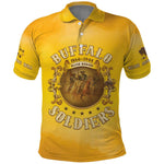 Honor Buffalo Soldiers Polo Shirt African American Cavalry Yellow Version - African Pride