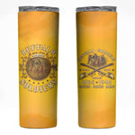 Honor Buffalo Soldiers Skinny Tumbler African American Cavalry Yellow Version - African Pride