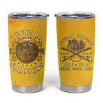 Honor Buffalo Soldiers Tumbler Cup African American Cavalry Yellow Version - African Pride