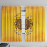 Honor Buffalo Soldiers Window Curtain African American Cavalry Yellow Version - African Pride