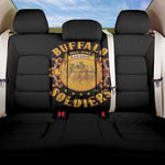 Honor Buffalo Soldiers Back Car Seat Cover African American Cavalry Black Version - African Pride