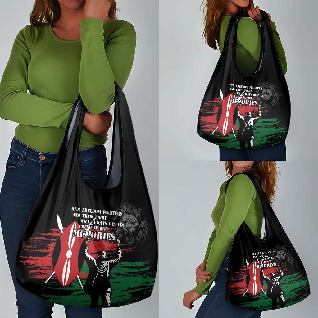 Happy Kenya Mashujaa Day Grocery Bag Honour Our Heroes, Heroines