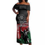Happy Kenya Mashujaa Day Off Shoulder Maxi Dress Honour Our Heroes, Heroines