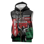 Happy Kenya Mashujaa Day Sleeveless Zip Hoodie Honour Our Heroes, Heroines - African Pride