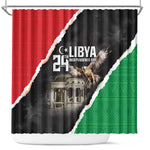 Happy Libya Independence Day Shower Curtain Libya In My Heart