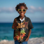 Kwanzaa Kinara Candles Kid Hawaiian Shirt African Tribal Pattern