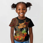 Kwanzaa Kinara Candles Kid T shirt African Tribal Pattern