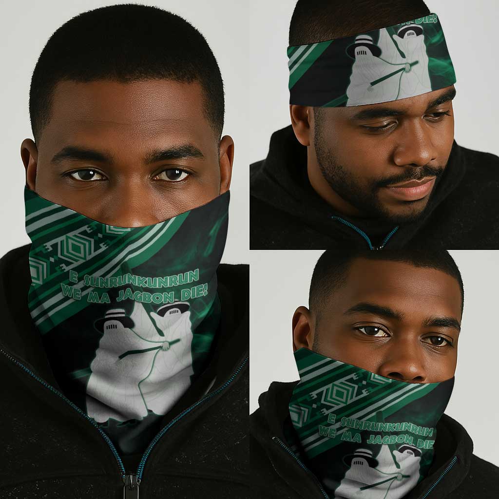 Nigeria Yoruba Festival Neck Gaiter Eko Spirit Eyo Masquerade LT05