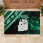 Nigeria Yoruba Festival Rubber Doormat Eko Spirit Eyo Masquerade