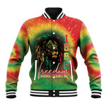 Juneteenth Freedom Day Baseball Jacket Reggae Tie Dye Style LT05