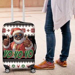 South Africa Christmas Luggage Cover Hip Hop Santa Claus