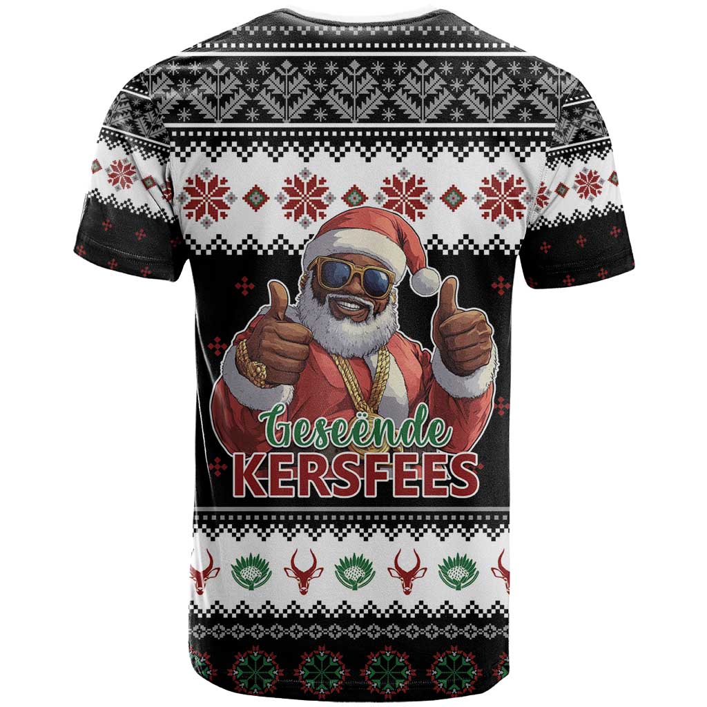 South Africa Christmas T shirt Hip Hop Santa Claus