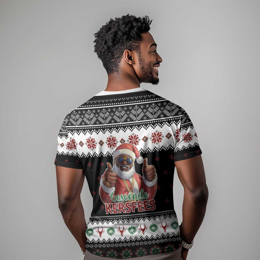 South Africa Christmas T shirt Hip Hop Santa Claus