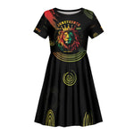 Juneteenth Is My Independence Day Kid Short Sleeve Dress