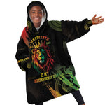 Juneteenth Is My Independence Day Kid Wearable Blanket Hoodie