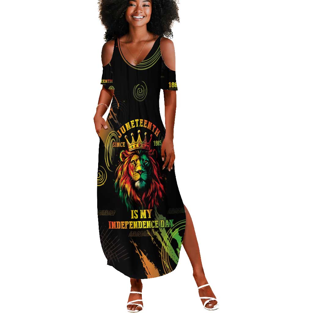 Juneteenth Is My Independence Day Summer Maxi Dress by African Pride Juneteenth Is My Independence Day Summer Maxi Dress by African Pride