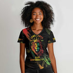 Juneteenth Is My Independence Day Women V-Neck T-Shirt