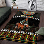 Ivory Coast Festival Of Masks Area Rug Traditional Zaouli Dance