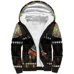 Ivory Coast Festival Of Masks Sherpa Hoodie Traditional Zaouli Dance