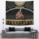 Ivory Coast Festival Of Masks Tapestry Traditional Zaouli Dance